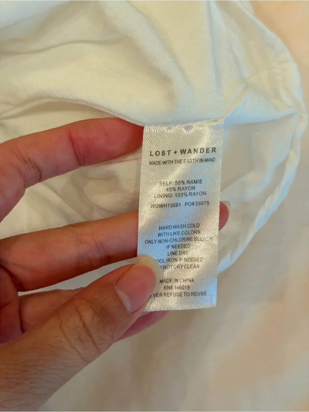 Lost + Wander Verona Romance Linen Blend Mini Dress White XS - Picture 6 of 8